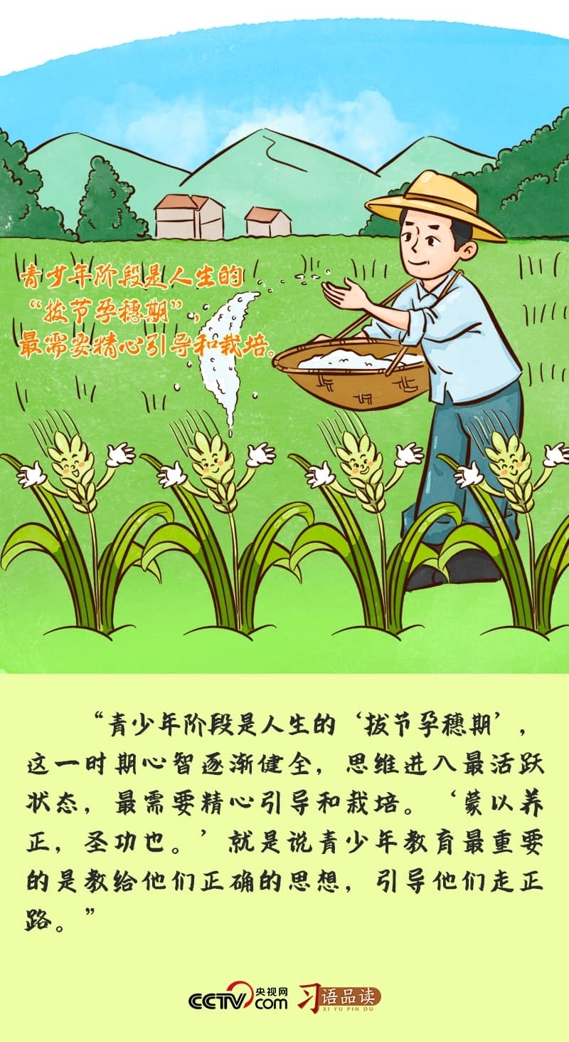 立德樹人｜青少年階段是人生的“拔節(jié)孕穗期”，最需要精心引導(dǎo)和