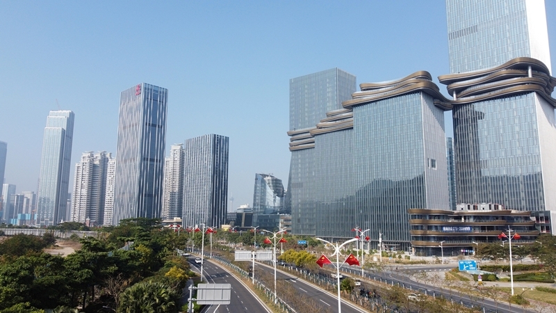 2024年1月1日，廣東珠海，橫琴粵澳深度合作區(qū)樓群。