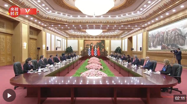 習近平同烏拉圭總統(tǒng)拉卡列會談